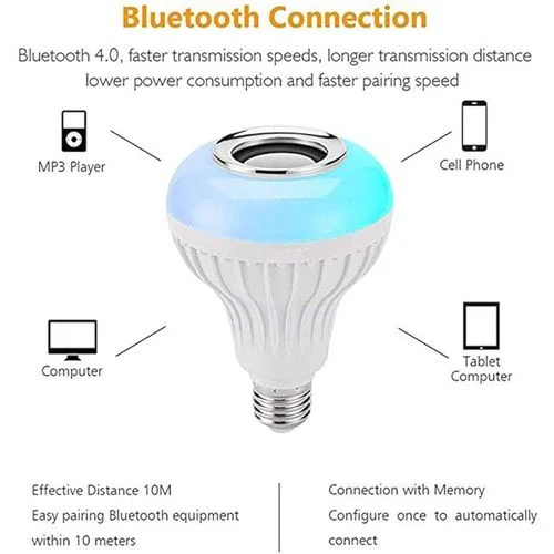 Lampe LED Bluetooth Multi Couleur thumbnail 2